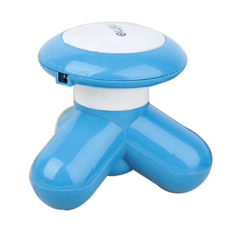 Mini Triangle USB Handled Massager - Blue