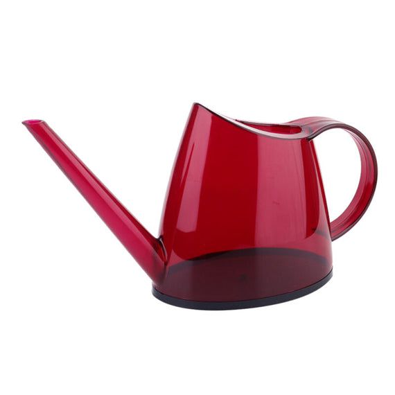 1.2L Glazed Long Spout Watering Can Stainless Steel Lightweight Flowers Pot Plant Household Sprinkling Pot - Red