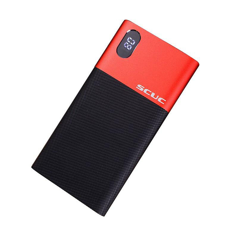 10000 mAh Premium Ultra Thin Power Bank - Red