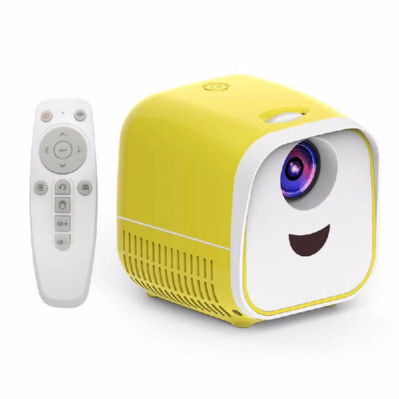 1080P Mini LCD High Quality Kids Projector - Yellow