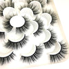 10 Pairs Luxury 6D False Strip Eyelashes - Black