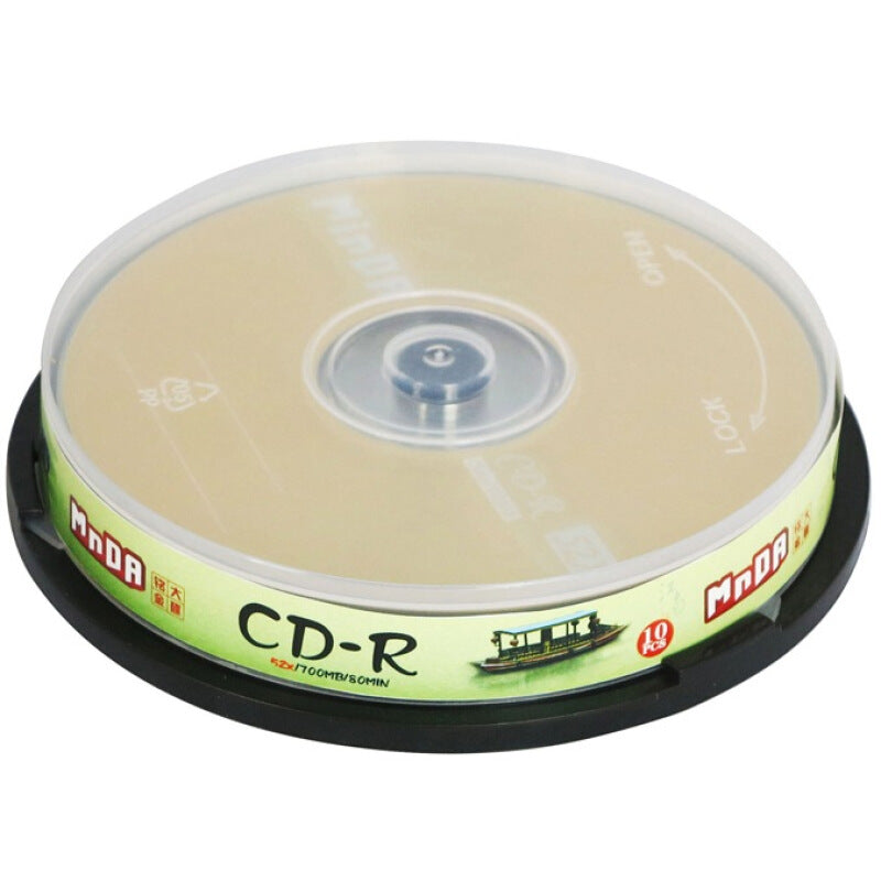 Ming Premium CD-R 52 10 PCS Blank Cds - Gold