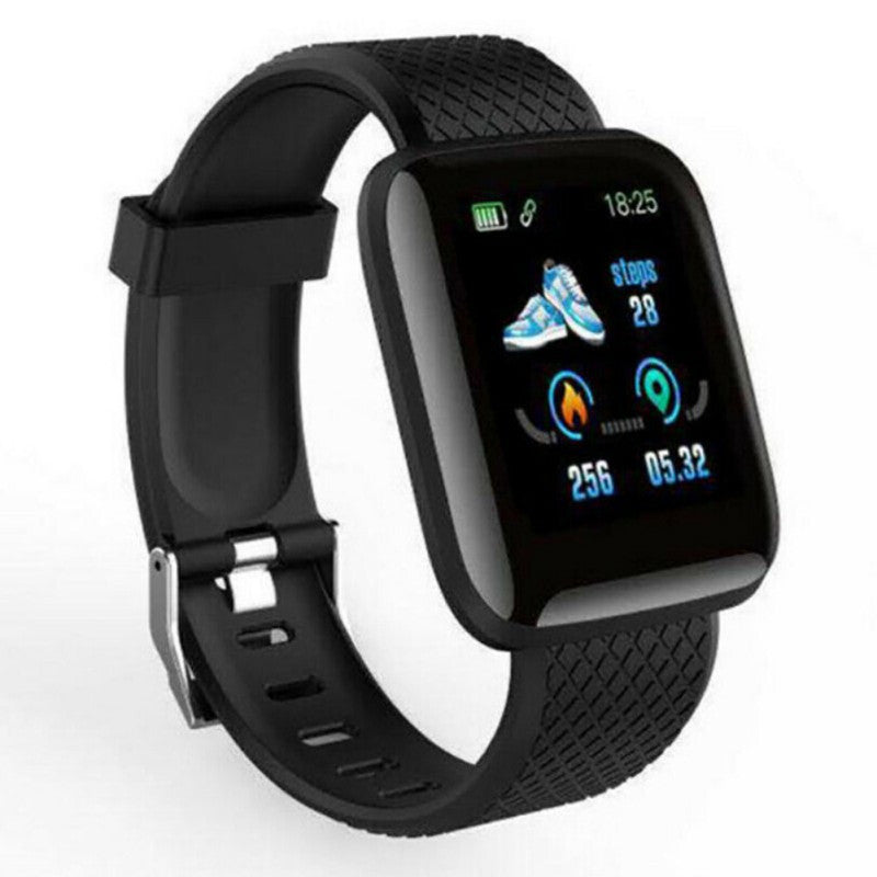 116 Plus Smart Fitness Bracelet Equipment - Black