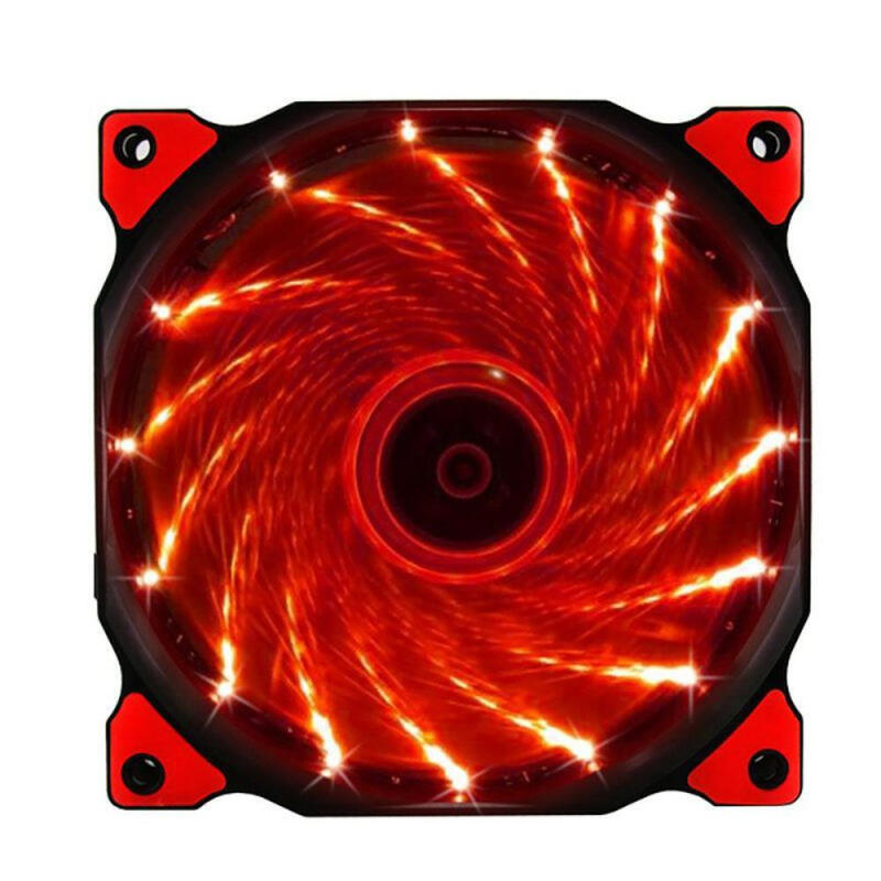 120mm,12CM Fan,12VDC 3P IDE 4pin Led Cooling Fan - Red