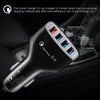 USB 4.2A Premium Fast Car Charging Adapter -Black+White