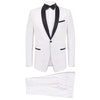 Two-piece evening suit Black Tie Smoking Men's size 54 White