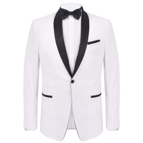 Two-piece evening suit Black Tie Smoking Men's size 54 White