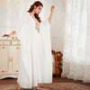 Floral Embroidery Rhinestone Design Bat Sleeve Lady Gown