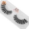 1 Pair 3D Mink Natural Hair False Eyelashes - Black