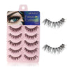 1 Pair Long Sparse Cross False Eyelashes - Black