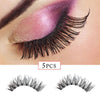 1 Pair Long Sparse Cross False Eyelashes - Black