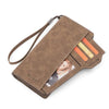 KM-105 Leather Anti-Theft Wallet for Men - Brown