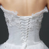 2020 Large Size Trailing Bra Wedding Dress - White