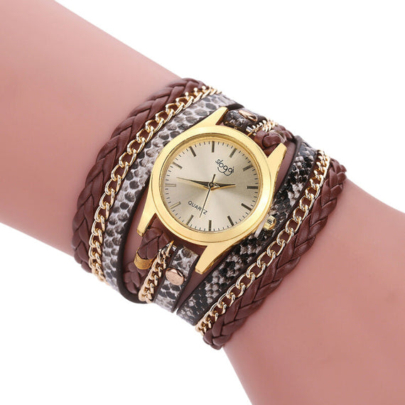 2017 Premium Vintage Multilayer Wristwatch - Brown