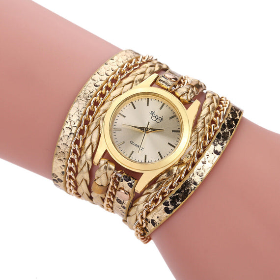 2017 Premium Vintage Multilayer Wristwatch - Gold