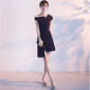 2020 Female Evening Slim Casual Dress - Dark Blue