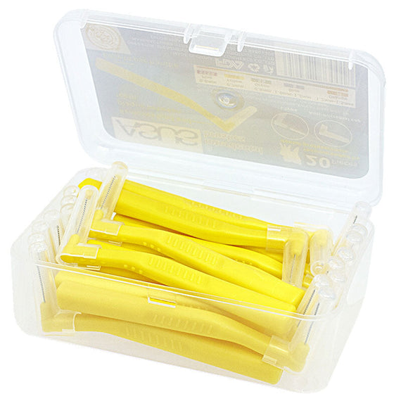 20 Pcs. L-Shaped Interdental Brush Oral Care - Yellow