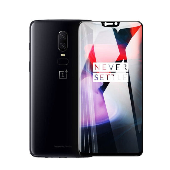 Oneplus 6 Premium 5D Tempered Glass - White