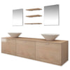 8 pcs. Bathroom and sink Set Beige