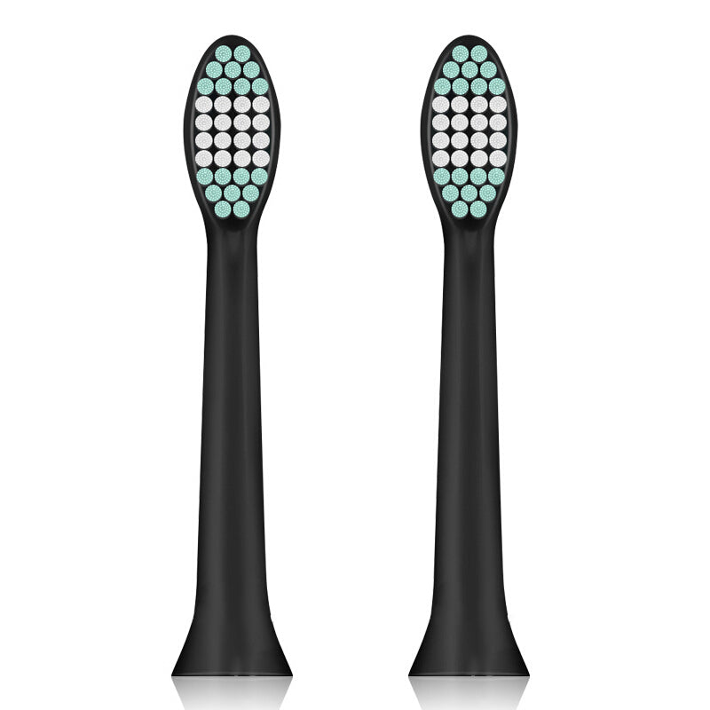 2 Pcs. Replaceable Toothbrush Heads - Black