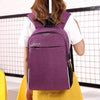 Premium Anti Theft Backpack with USB Port - Purple