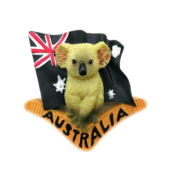 3D High Quality Handmade Magnet Australian Koala - Black