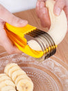 KT-12-27-07 Stainless Steel Banana Slicer, Ham Sausage Slicer, Fancy Fruit Slicer, Banana Slicer, Sausage Cucumber Slicer