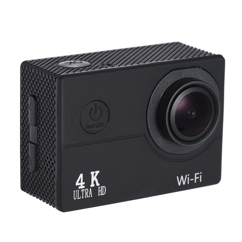 4K 30fps Premium Waterproof Action Camera - Black