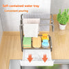 KT-12-27-10 Kitchen Rag Rack, Home Drainage Storage Rack, Towel Sponge Dishwashing Sink Rack, Wall Mounted Shelf