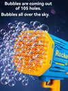 KT-12-25-08  Multi Hole Hole Bubble Machine, Kids Handheld Bubble Machine.