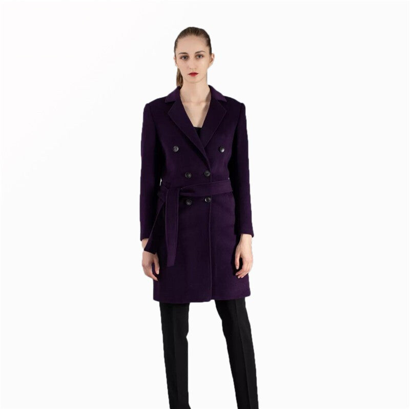 5471 Jin Yao Fashionable Trench Coat - Purple