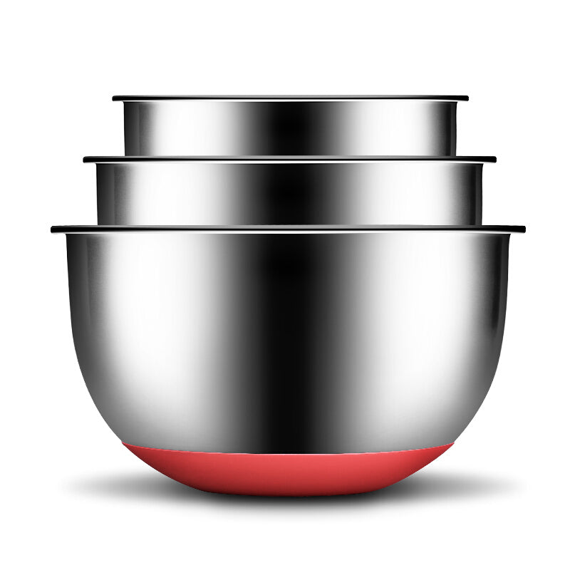 Cooking King Premium Thick Stainless Pots - Red