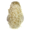 Synthetic Lace Frontal 3/4 Half Wig - Blonde