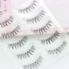 5 Pairs Cross False Water Thick Eyelashes - Black