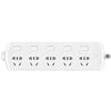 5 Sub Controls Premium 3m Surge Protectors - White