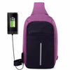 Multi-Functional Bag with External USB Port - Purple