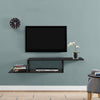 60 Inches Asymmetrical Floating Wall Mount - Black