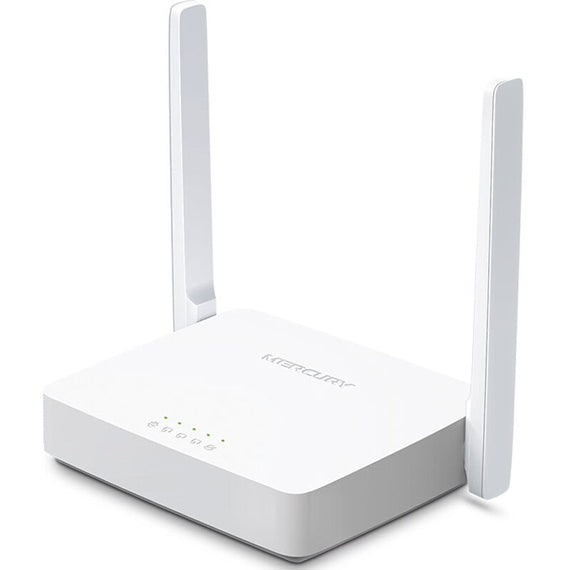 Mercury Premium Classic Dual Antenna Wireless Wifi - White