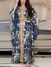 Fashion Chiffon Hot Gold Belt Waistband Kaftan