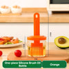 KT-12-26-001 Oil Brush, Household High Temperature Resistant Silicone Oil Brush With Bottle, Kitchen One Piece Oil Brush Bottle - 4 Pieces