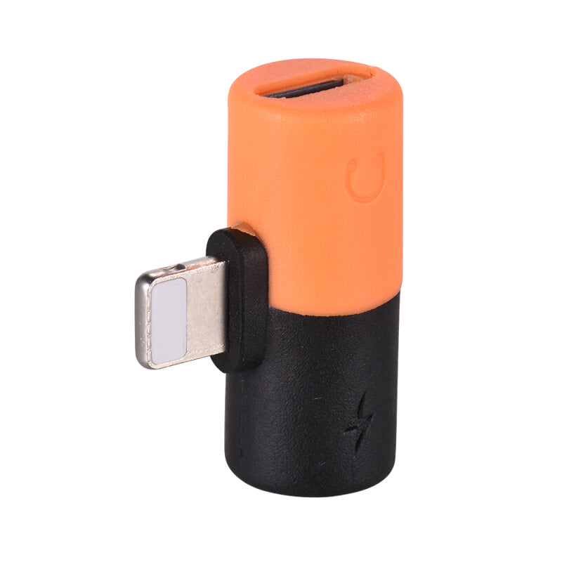 2 in 1 Premium Audio Splitter Adapter - Orange