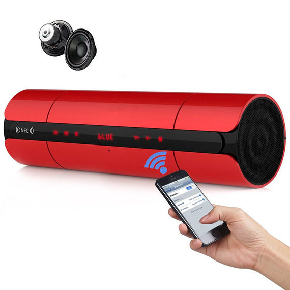 9 Tong Bluetooth High Quality Led Speaker - Red