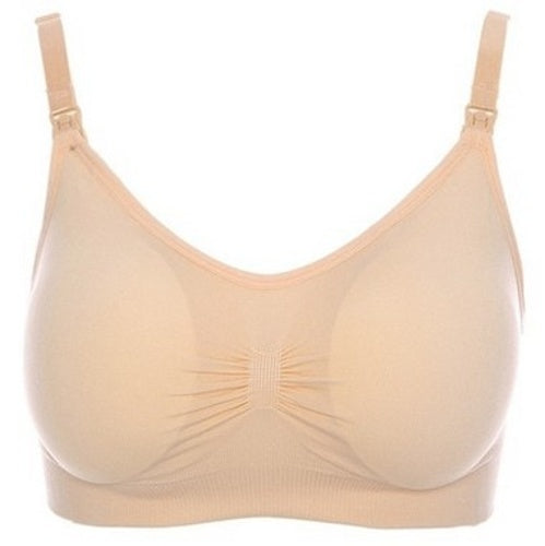 Seamless and comfortable no steel ring nursing bra