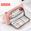 Simple Cute Pen Pencil Case Big Capacity Canvas Storage Bag