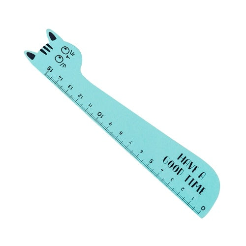 15cm/5.9in Cute Cartoon Ruler Wood Straight Ruler Measuring Tool