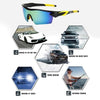 Yusha new outdoor men and women explosion-proof reflective sunglasses