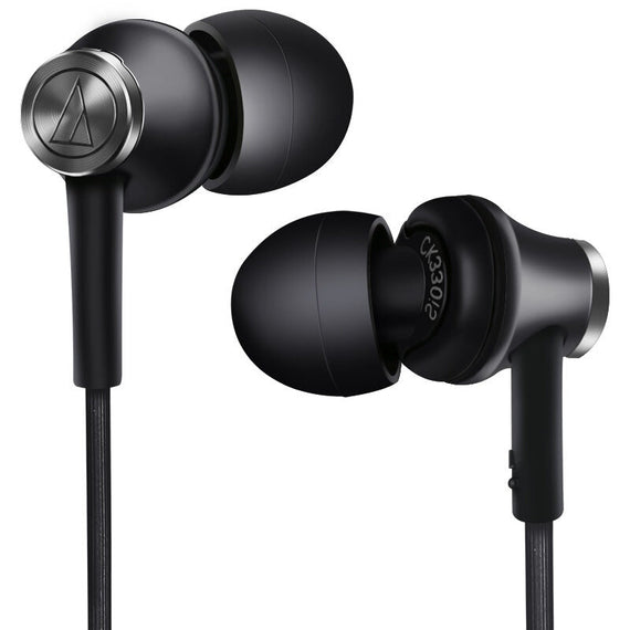 ATH-CK330iS Premium Earphones With Microphones - Black