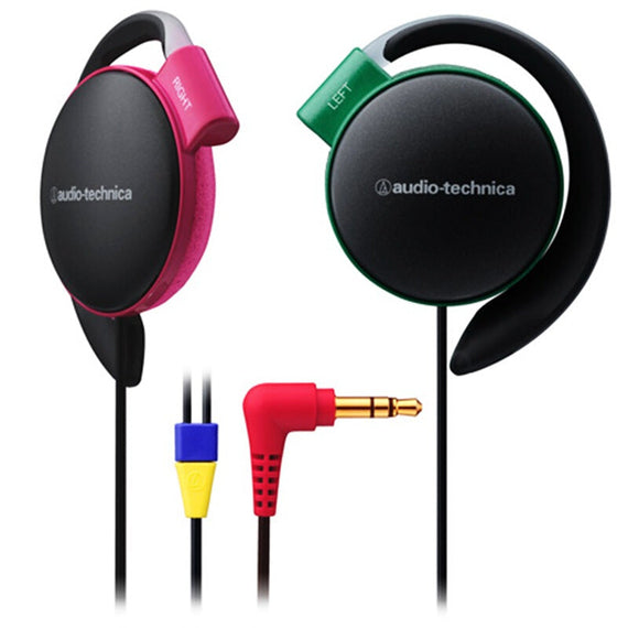 ATH-EQ300M Premium Ear Hold Headphones - Red&Green