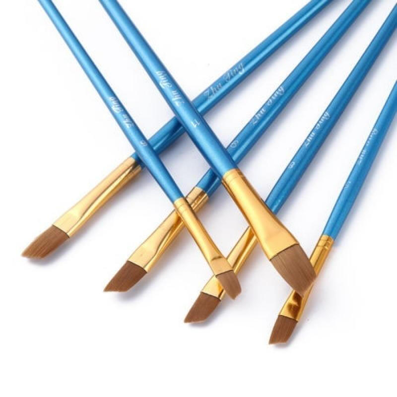 Acrylic Oil Premium Artist Paintbrushes Set - Blue