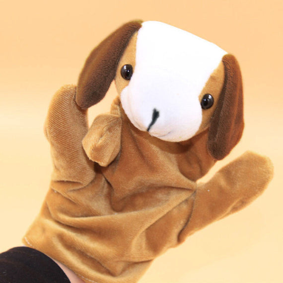 Animal Dog Finger Puppet - Brown